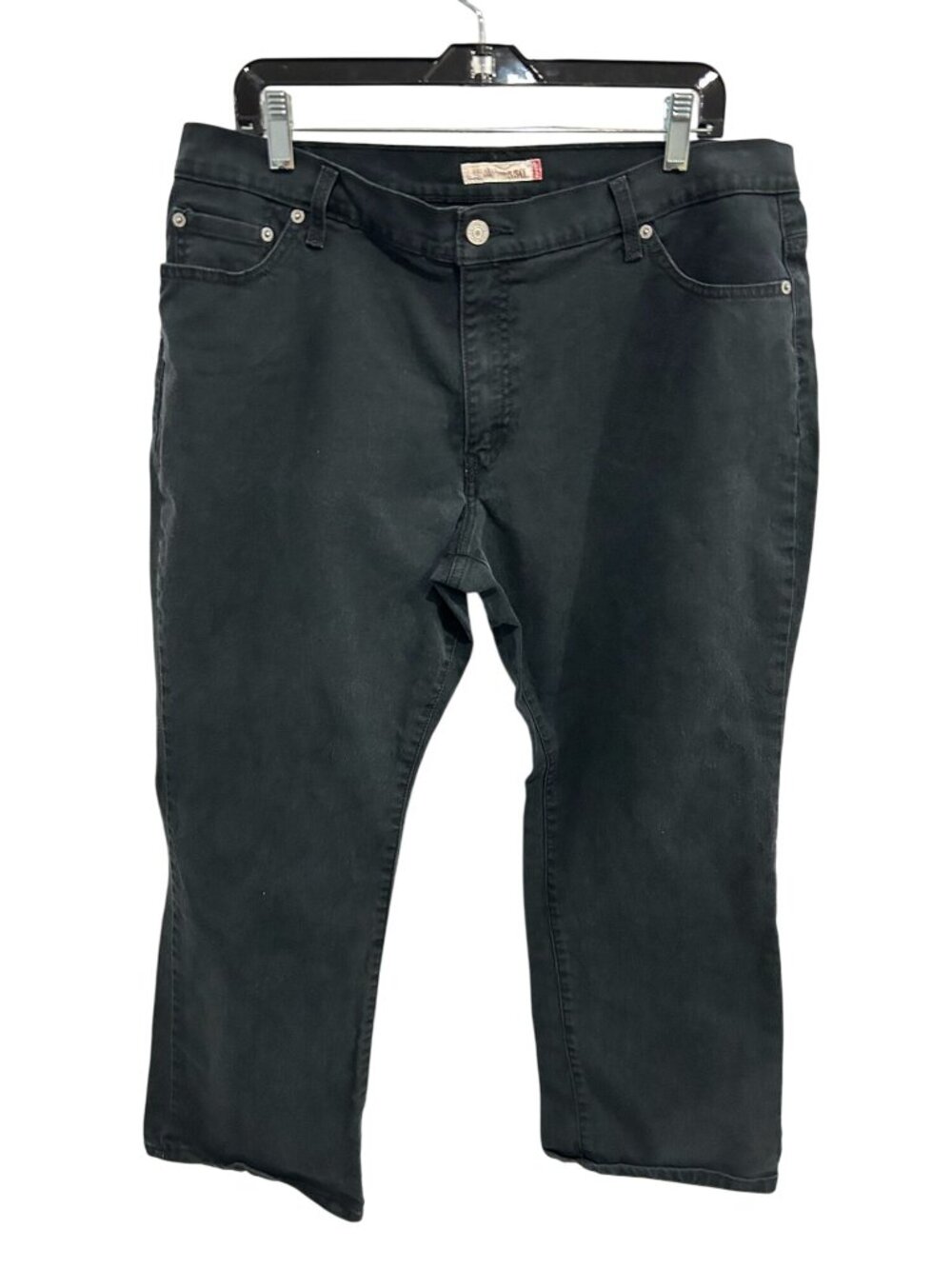 Levis 18 Short Black 550 Relaxed Bootcut Jeans Cotton Blend 90s Grunge Gorpcore